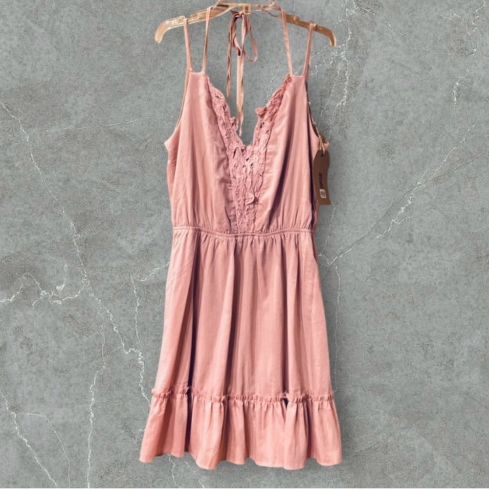 NWT Listicle Boho Lace & Ruffle Dress